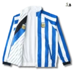 Argentina 24/25 White/Blue Striped Reversible Windbreaker