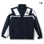 Real Madrid CF Vintage Black & White Windbreaker
