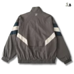 Real Madrid CF Vintage Grey Striped Windbreaker