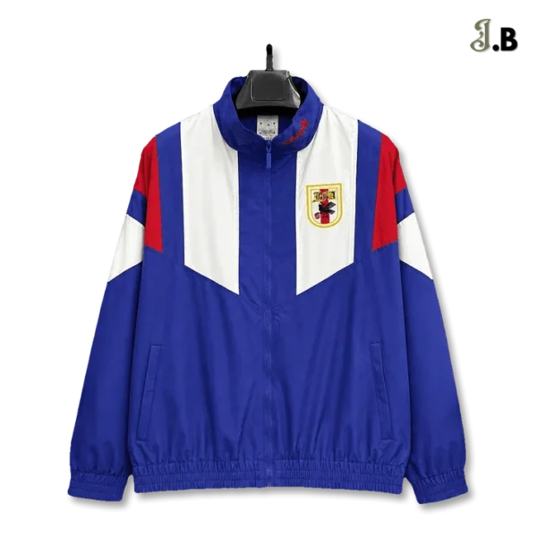 Retro Japan Color Block Windbreaker